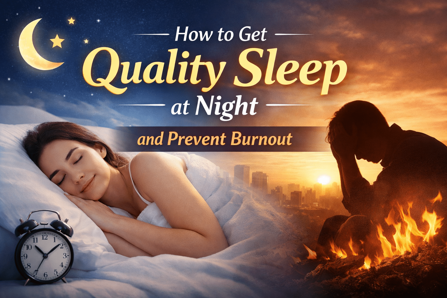 How to Get Quality Sleep at Night and Prevent Burnout